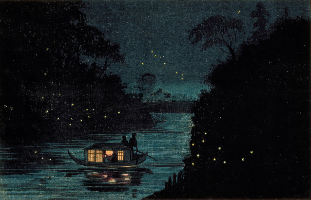 Luciole à Ochanomizu - Kiyochika Kobayashi