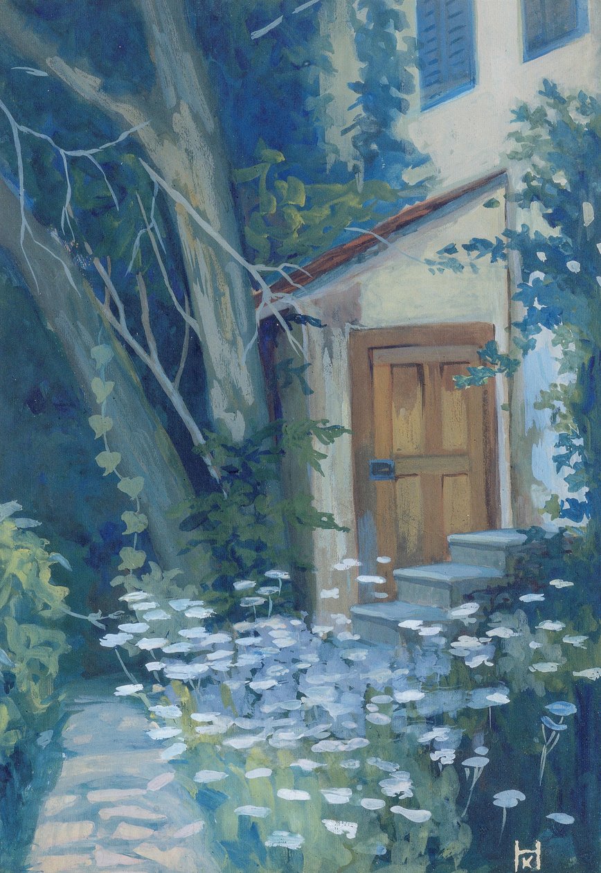 Coin de jardin avec des fleurs de ciguë - Klara Hasslwander