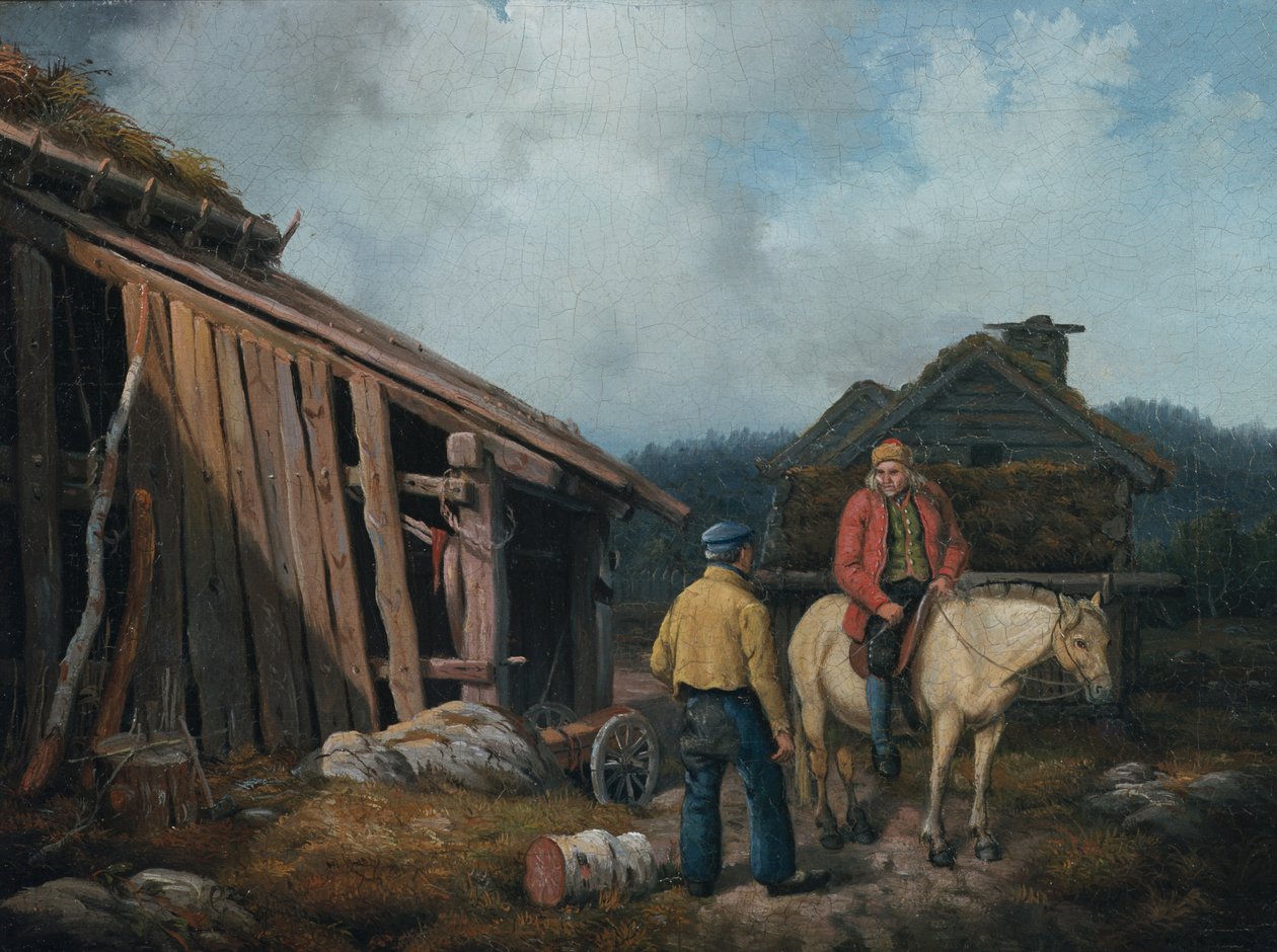 Homme à cheval - Knud Bergslien