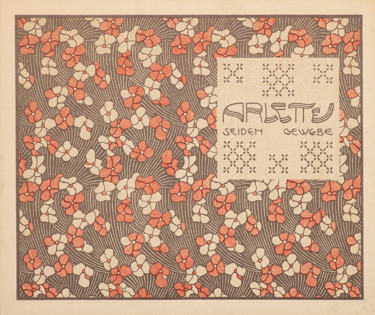 Tissu de soie Arlette - Koloman Moser