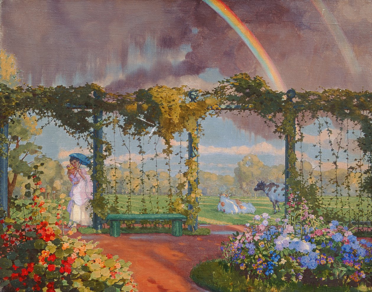 Paysage avec un arc-en-ciel, 1915 - Konstantin Andreevic Somov