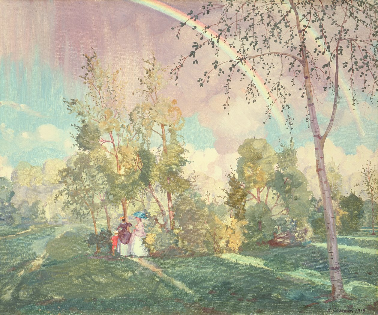 Paysage avec un arc-en-ciel, 1919 - Konstantin Andreevic Somov