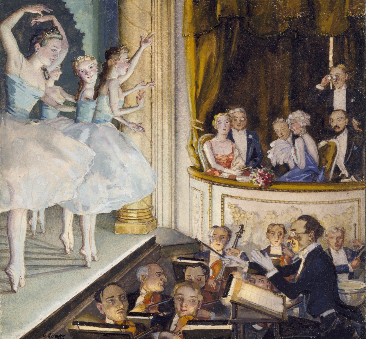 Ballet russe, 1930 - Konstantin Andreevic Somov