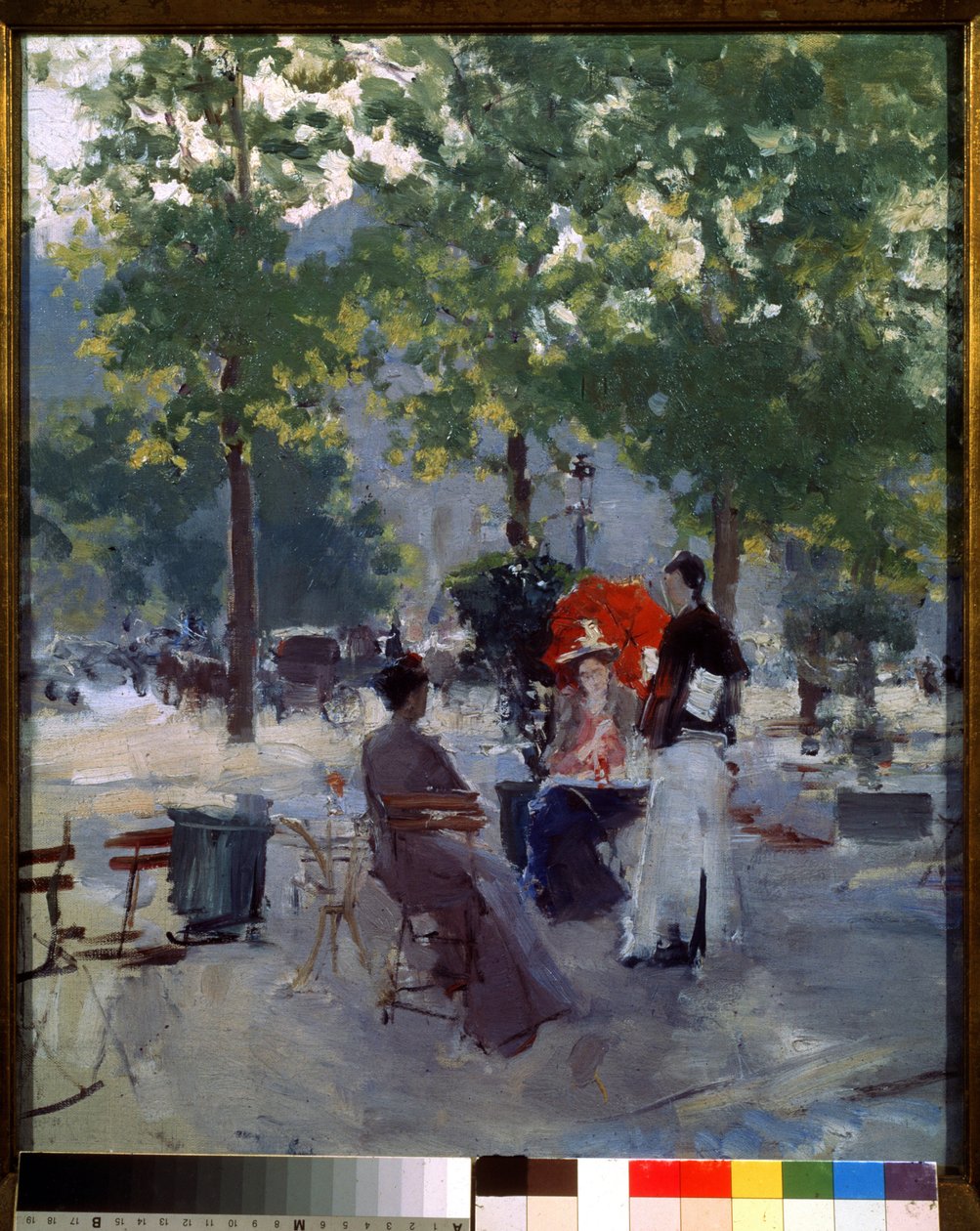 Café à Paris - Konstantin Alekseevich Korovin