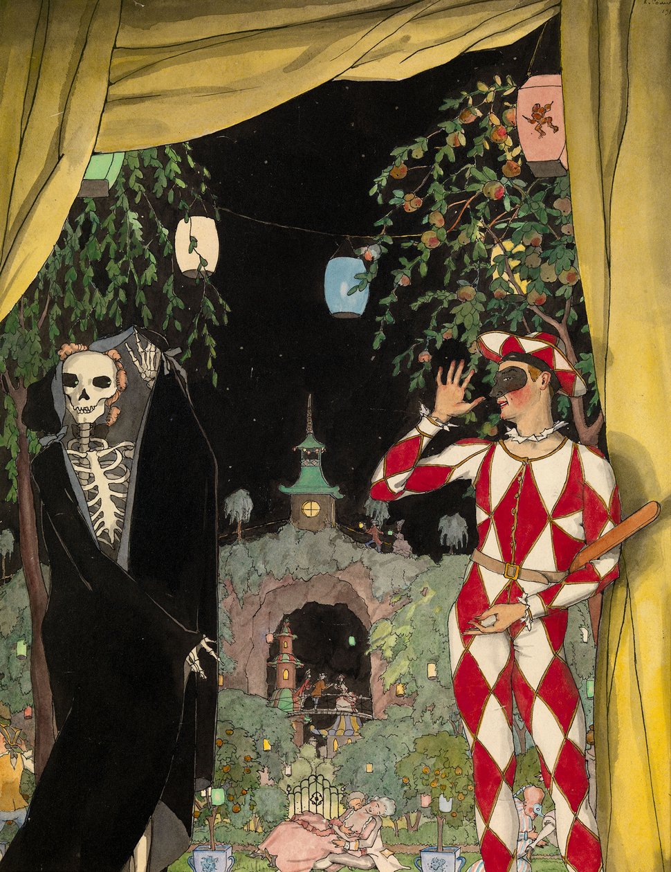 Arlequin et la Mort, 1918 - Konstantin Andreevic Somov