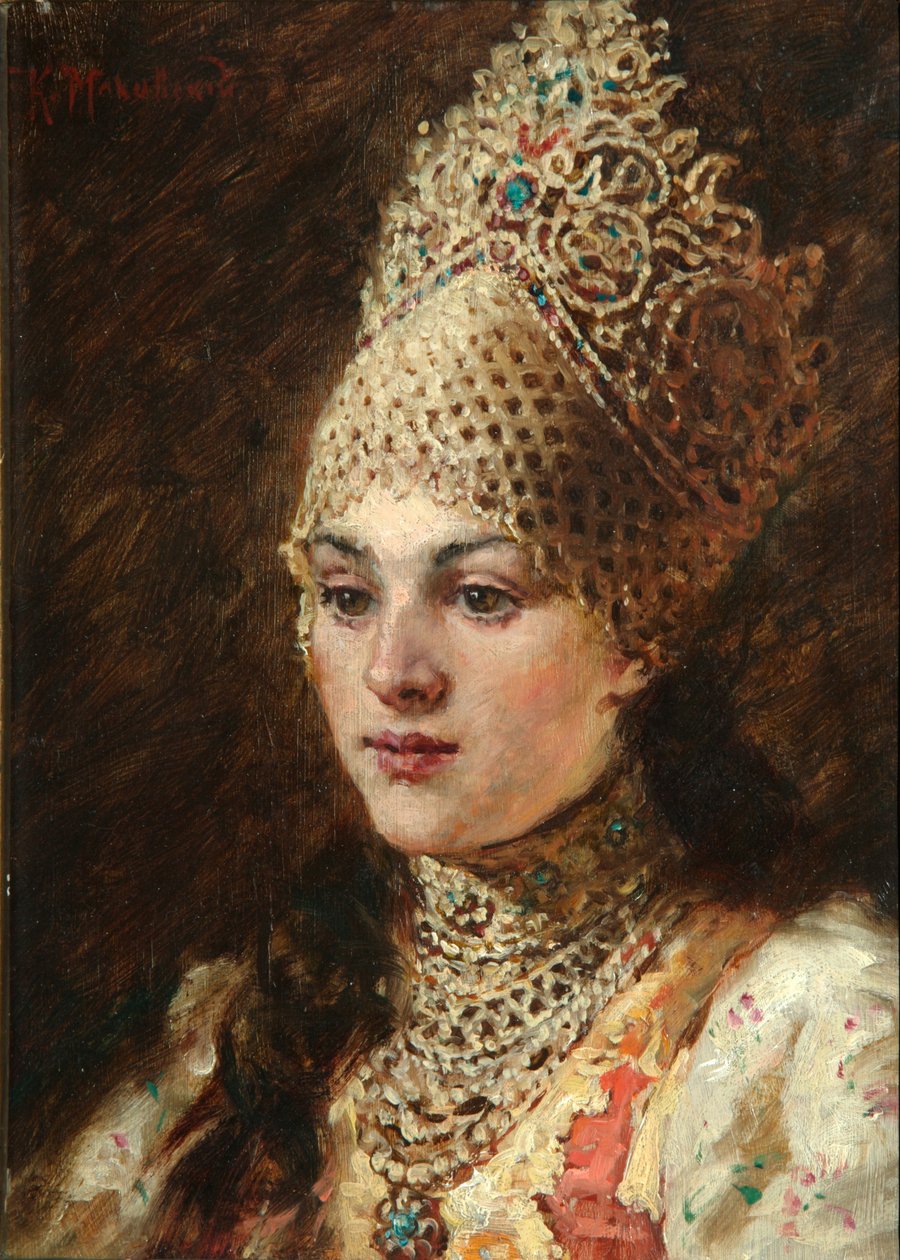 Femme de boyard - Konstantin Egorovich Makovsky