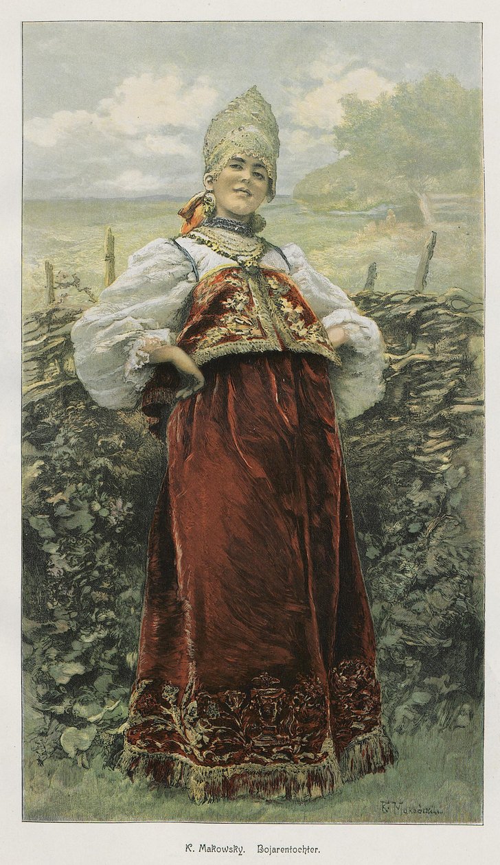 Fille de Boyar - Konstantin Makovsky