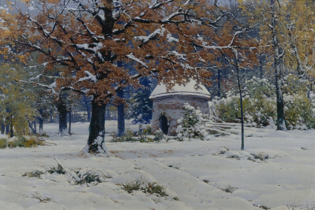 Neige en septembre, 1898 - Konstantin Yakovlevich Kryzhitsky