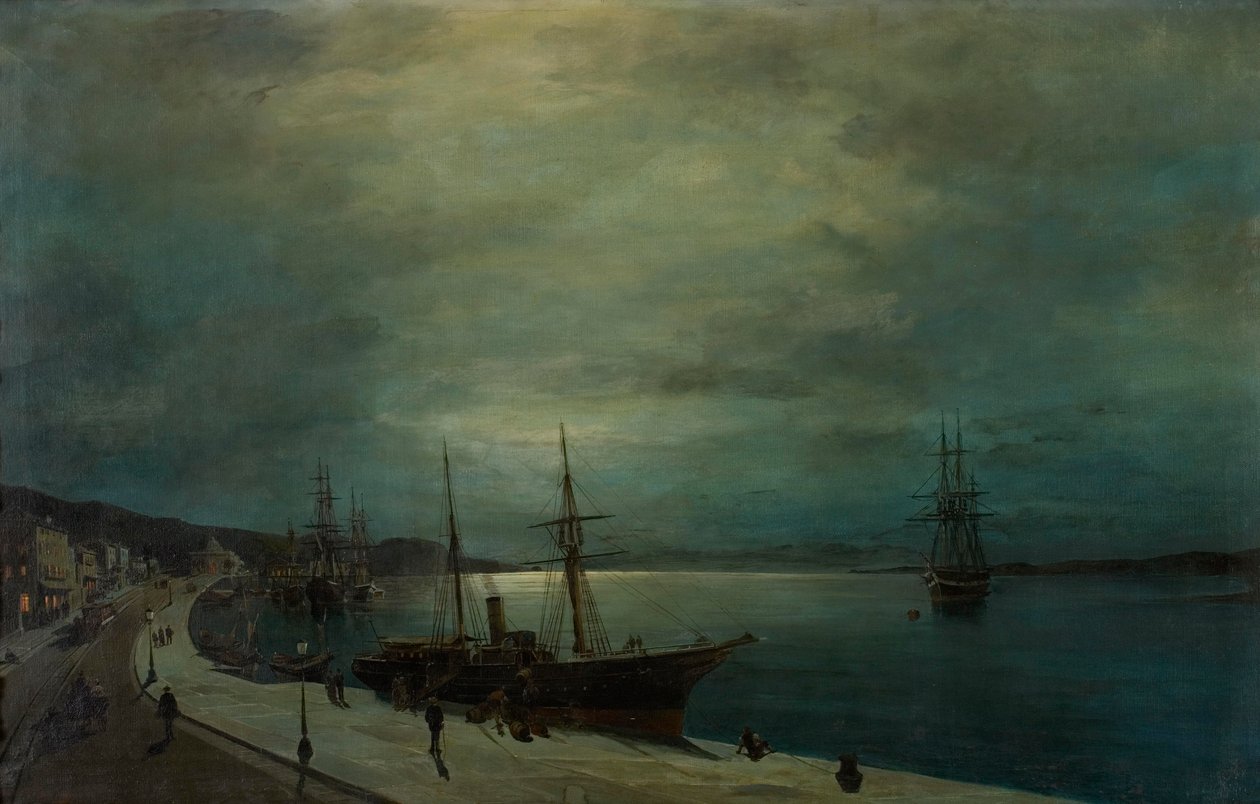Port au clair de lune - Konstantinos Volanakis