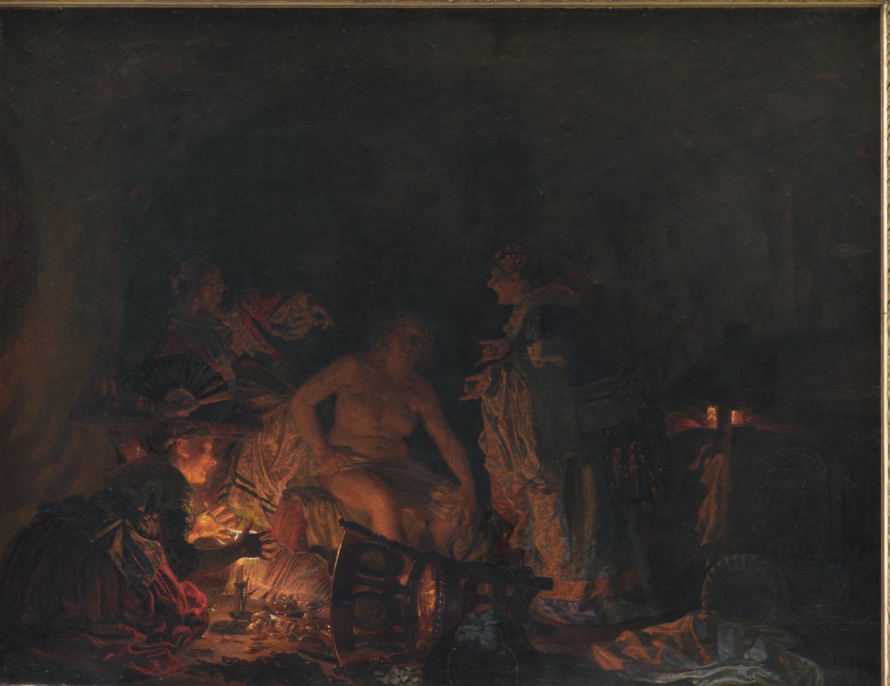 Leonora Christina examinée en prison - Kristian Zahrtmann