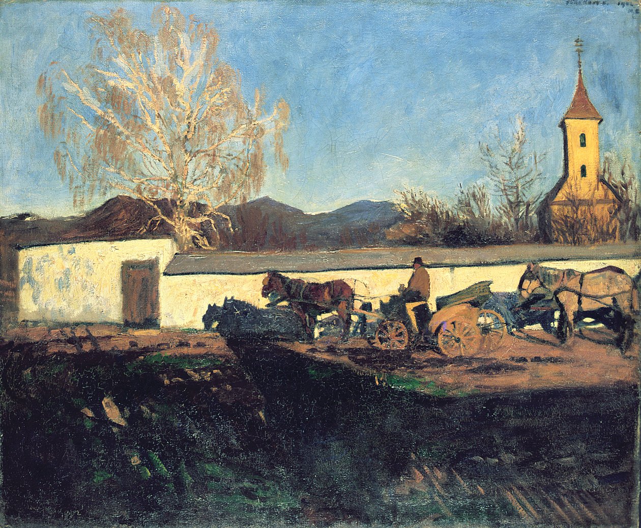 Soir en mars - Károly Ferenczy