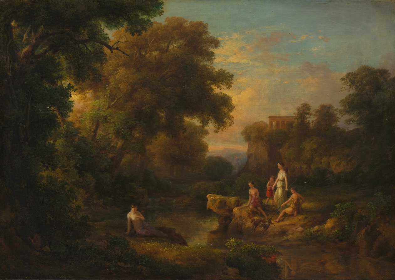 Diane et ses nymphes, 1853 - Károly Markó