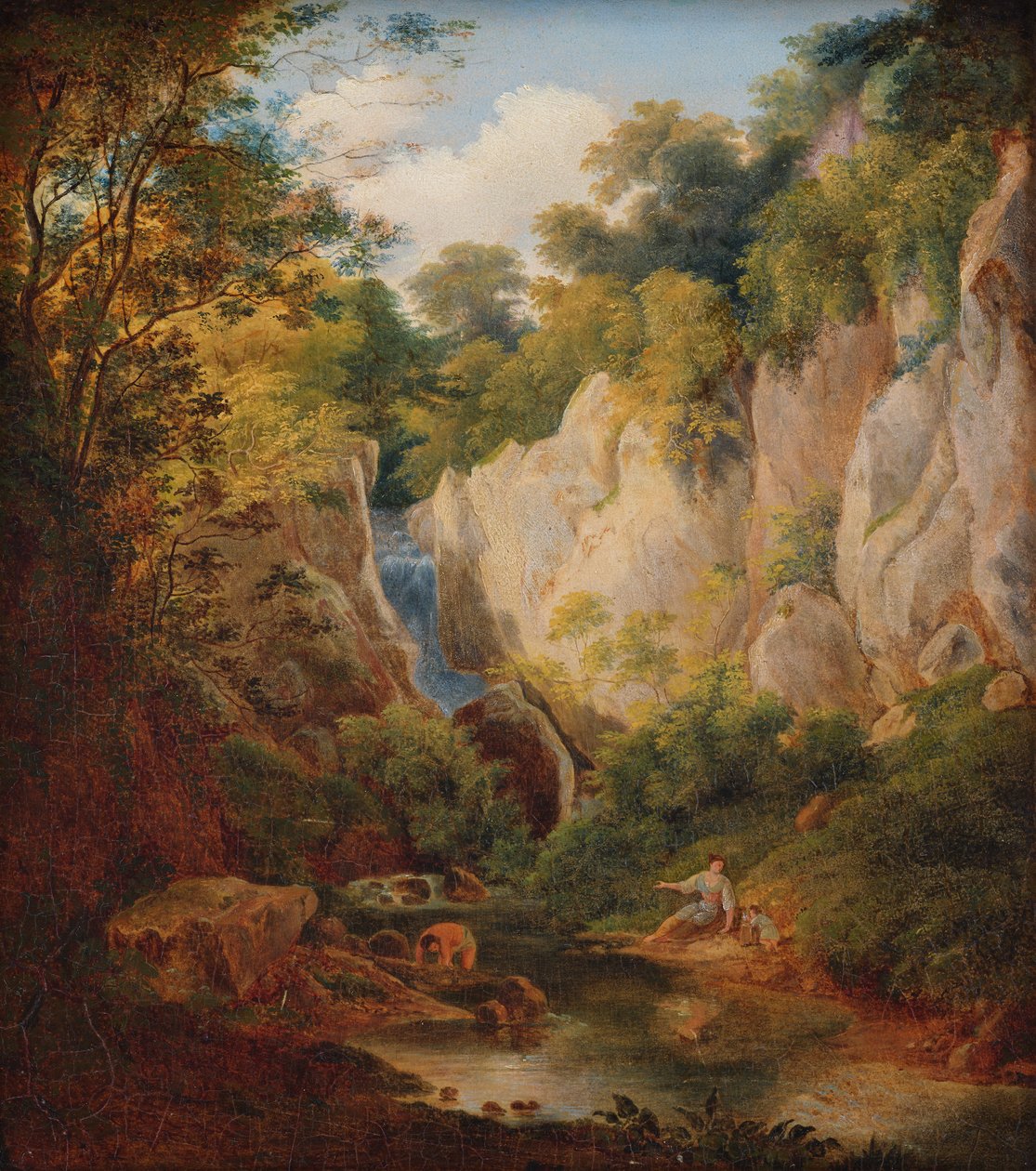 Paysage avec gorge - Károly Markó d. Ä.