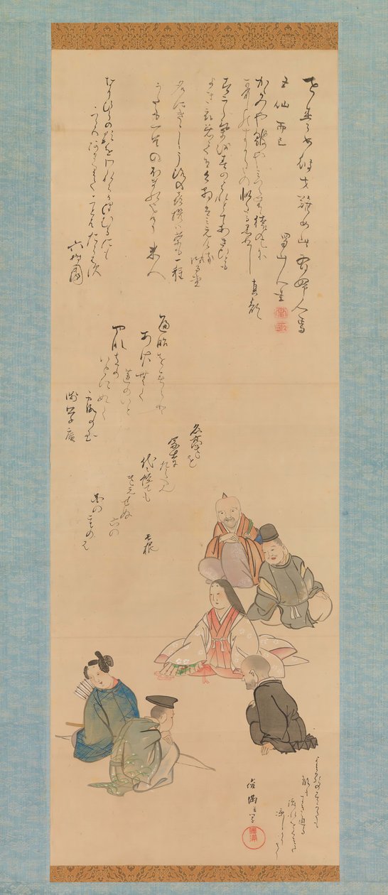 Les Six Immortels Poétiques, vers 1810 - Kubo Shunman