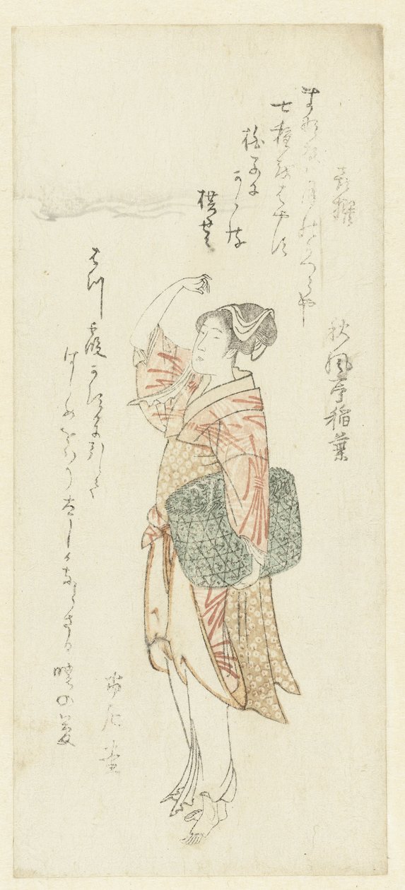 Une pêcheuse - Kubota Shunman (attributed to)