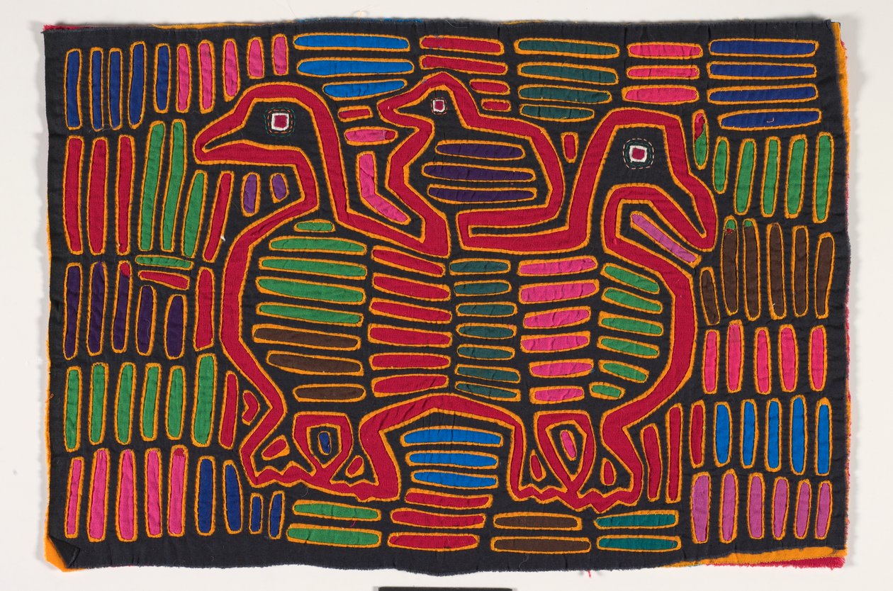 Panneau de chemise (mola) (coton appliqué) - Kuna Indian Culture