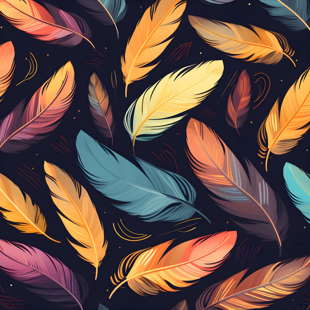 Motif de plumes 2 - Kurt Heppke