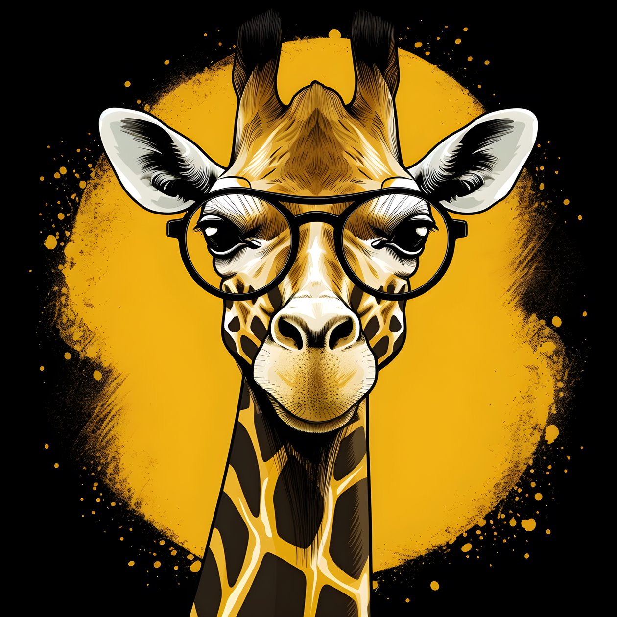 Girafe avec lunettes 4 - Kurt Heppke