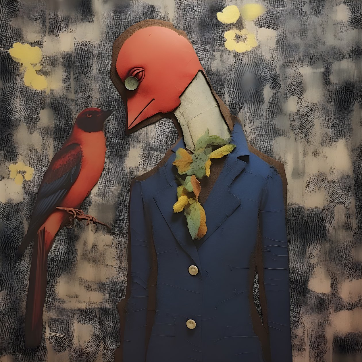 marionnette en bois et oiseau 1 - Kurt Heppke