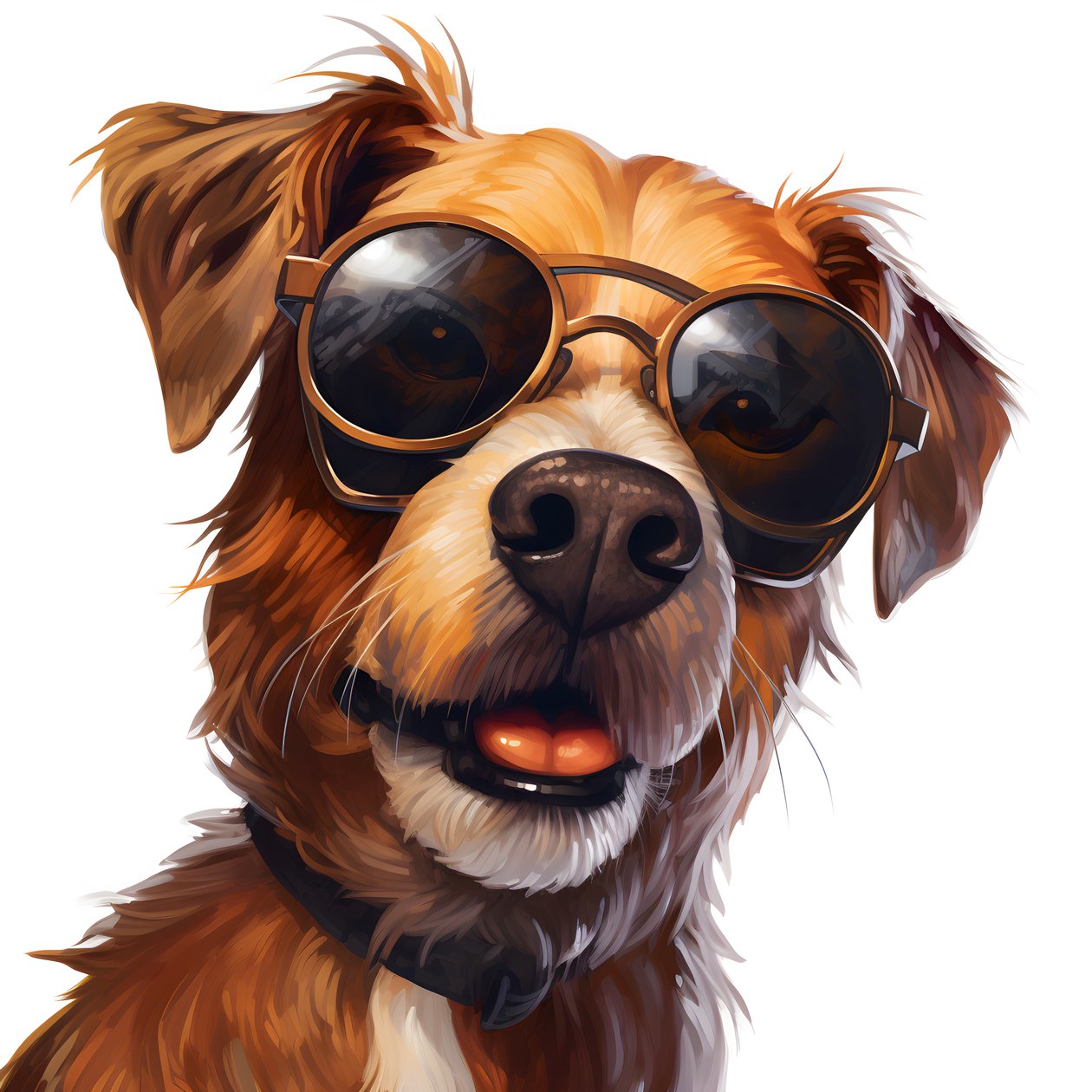 Chien, dessin animé, lunettes de soleil 3 - Kurt Heppke