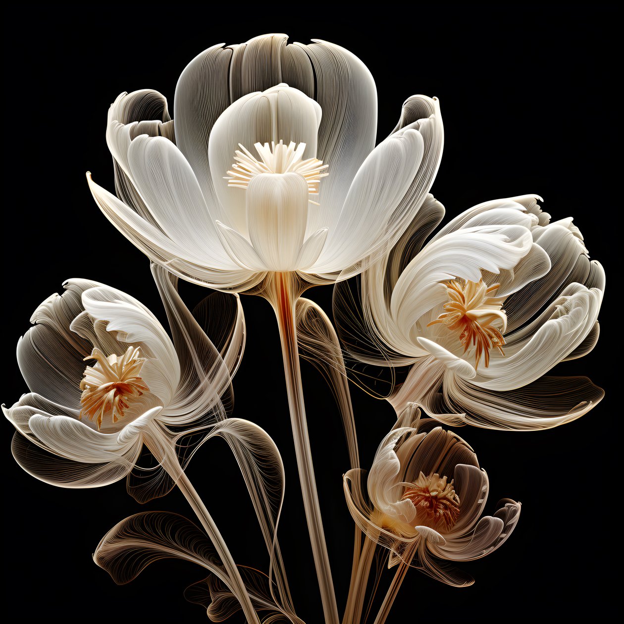 tulipes enchevêtrées 2 - Kurt Heppke