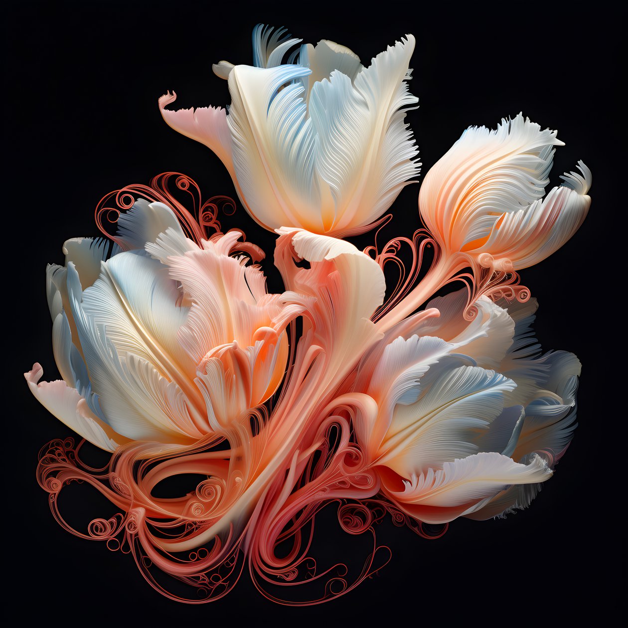 tulipes enchevêtrées 4 - Kurt Heppke
