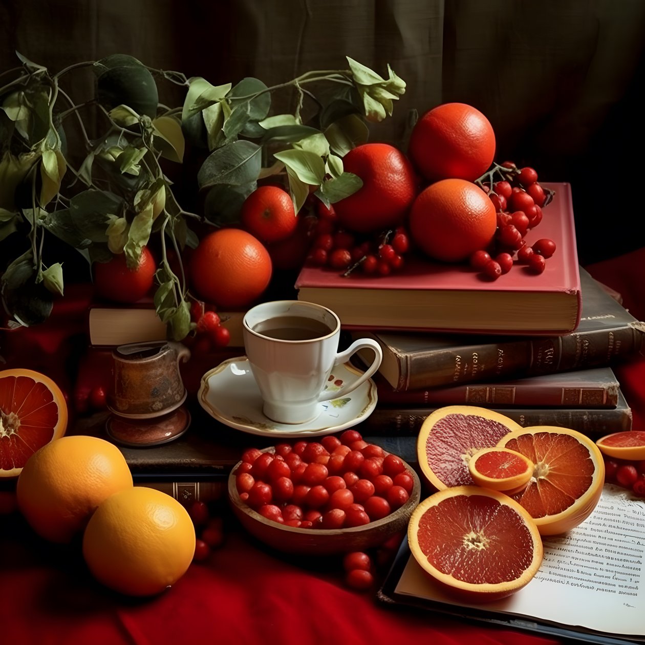 agrumes livre rouge café 1 - Kurt Heppke