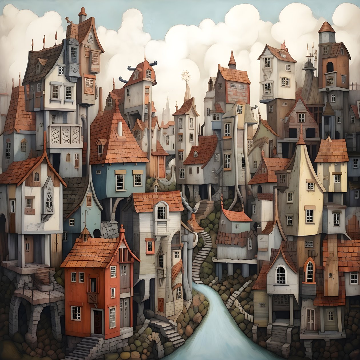 une ville de maisons couchées 4 - Kurt Heppke