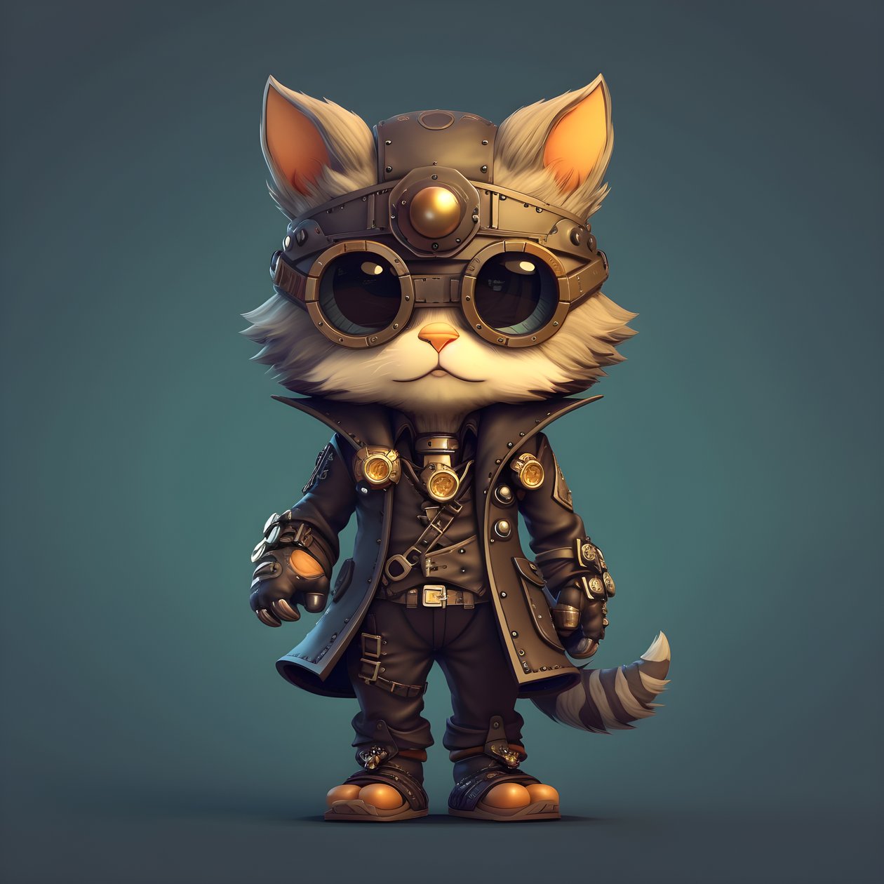Chat mignon anthropomorphe 2 - Kurt Heppke
