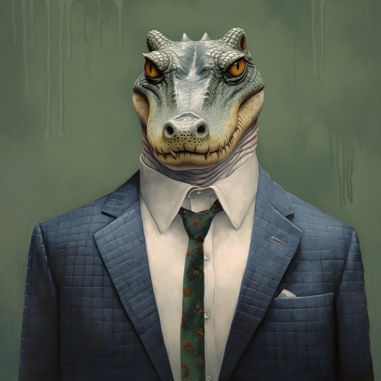 Un crocodile de style bande dessinée 1 - Kurt Heppke
