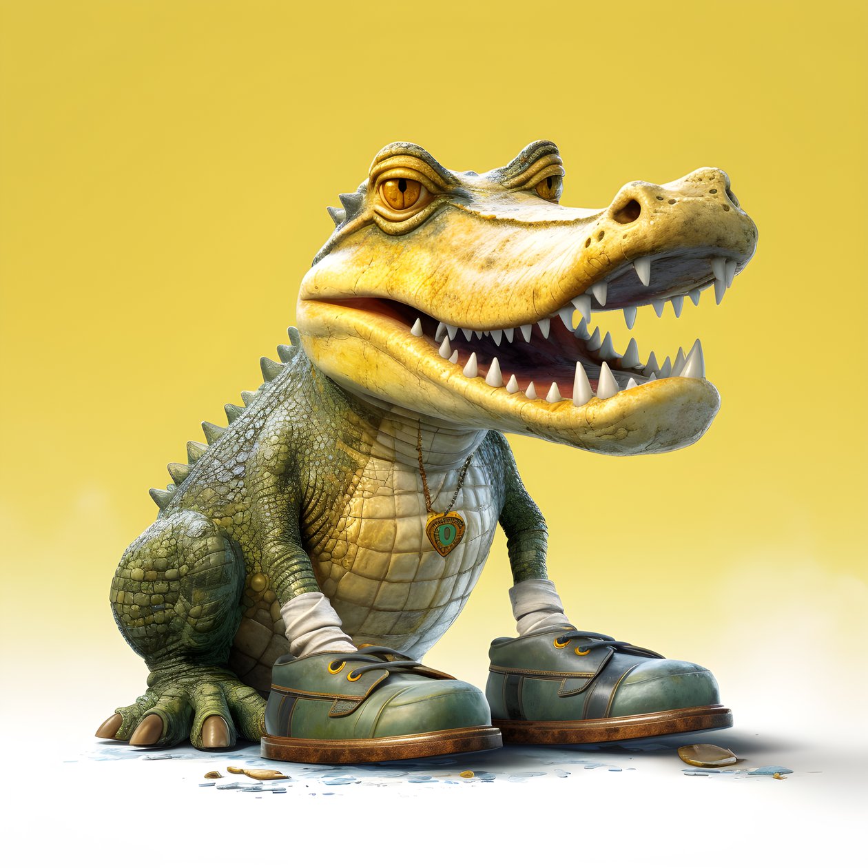 Un crocodile de style bande dessinée 4 - Kurt Heppke