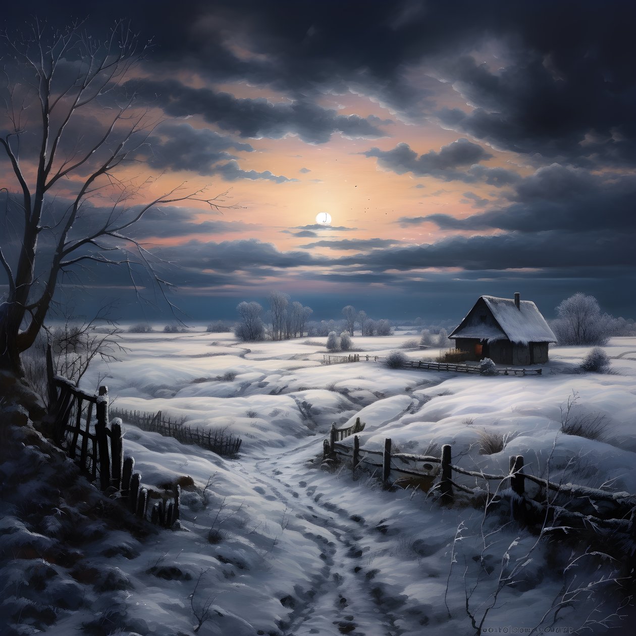 Paysage enneigé. Une ferme médiatique 1 - Kurt Heppke