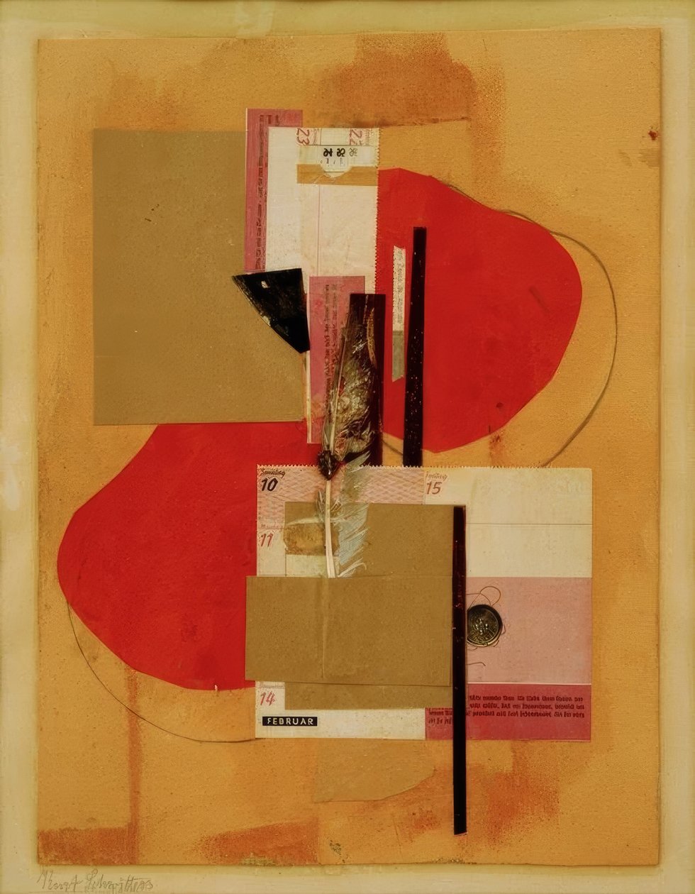 2 taches rouges - Kurt Schwitters