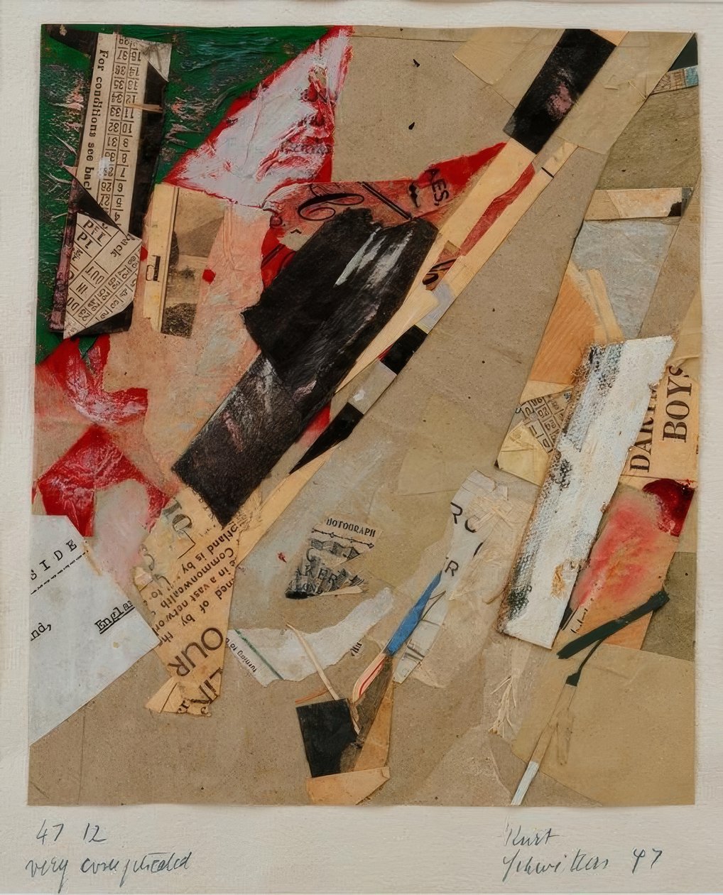 47 12 très compliqué - Kurt Schwitters