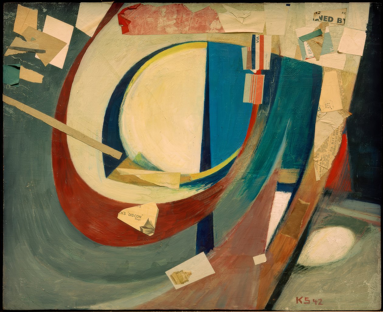 Image abstraite Skoyen II - Kurt Schwitters