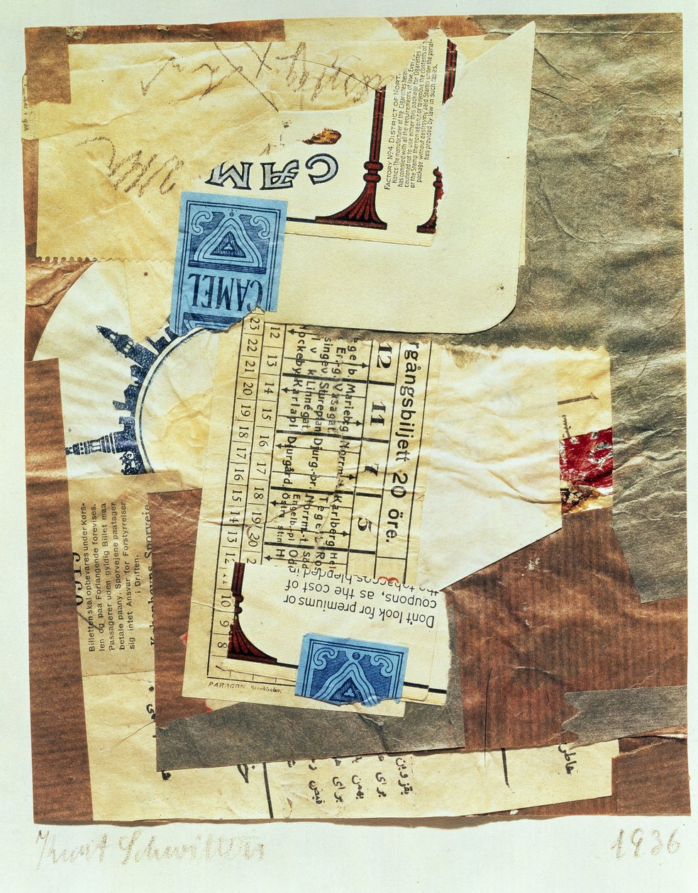 Chameau, 1936 - Kurt Schwitters