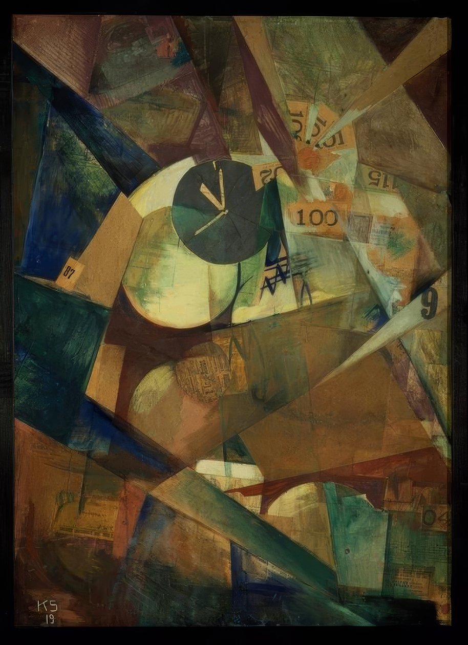 La grande image de moi (Merzbild 9 b) - Kurt Schwitters