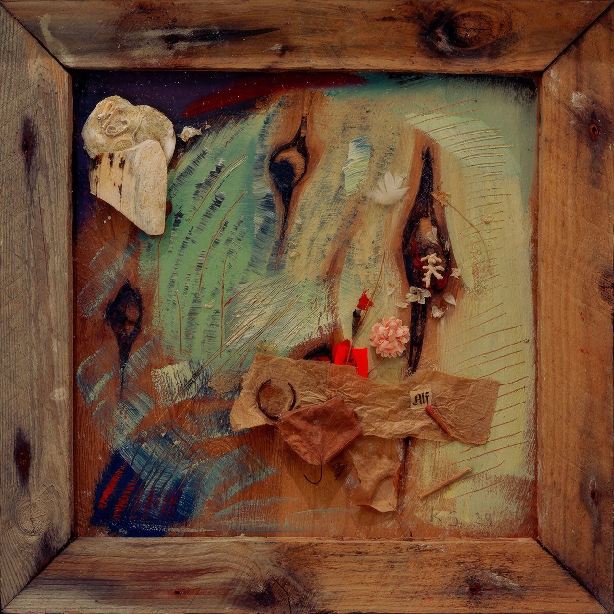 Merzbild avec Alf - Kurt Schwitters
