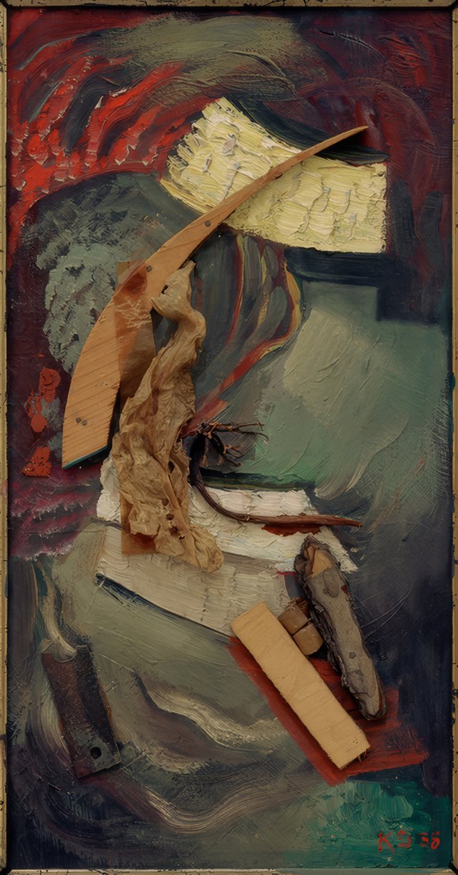 Merzbild avec algues - Kurt Schwitters