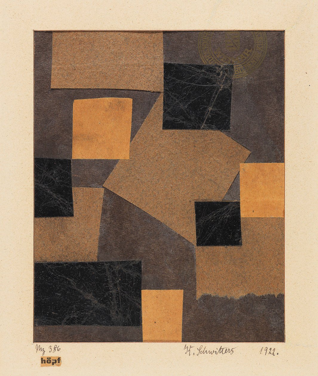 Mz 386 Hoepf Merz design, 1922 - Kurt Schwitters