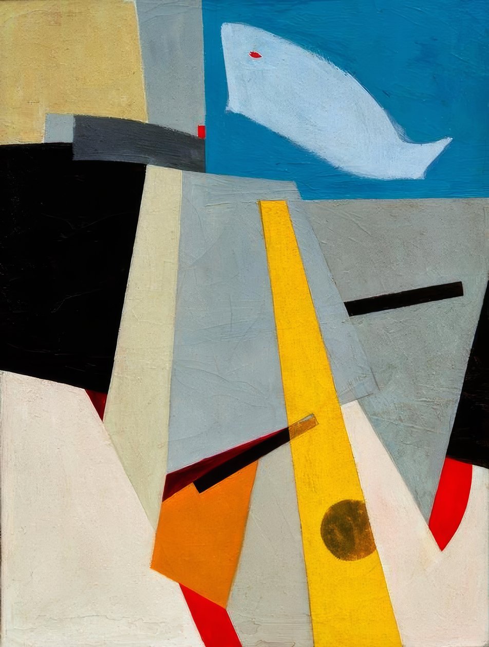 Sans titre (Image avec baleine) - Kurt Schwitters