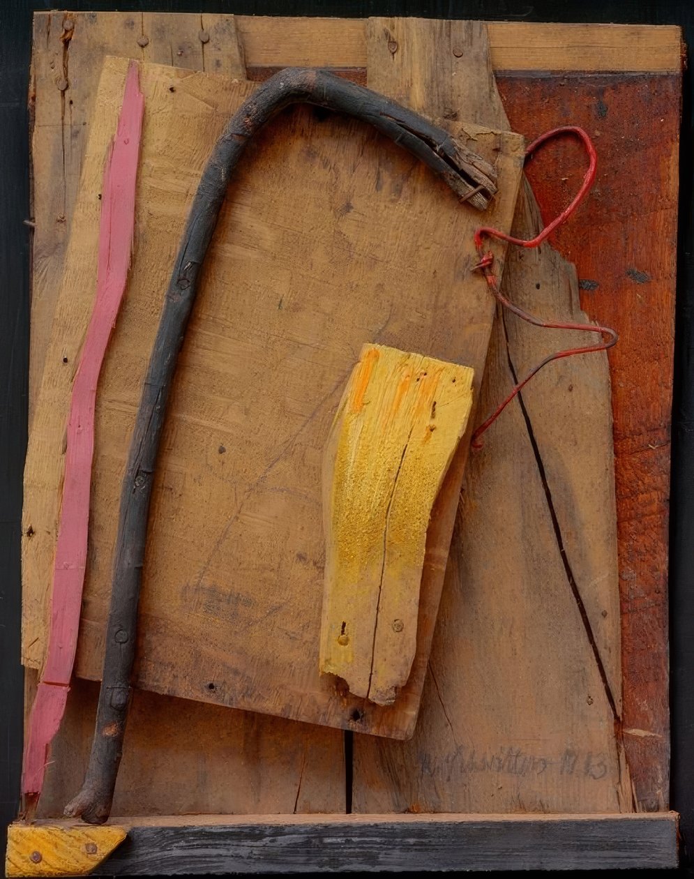 Sans titre (Merzbild rose-jaune) - Kurt Schwitters