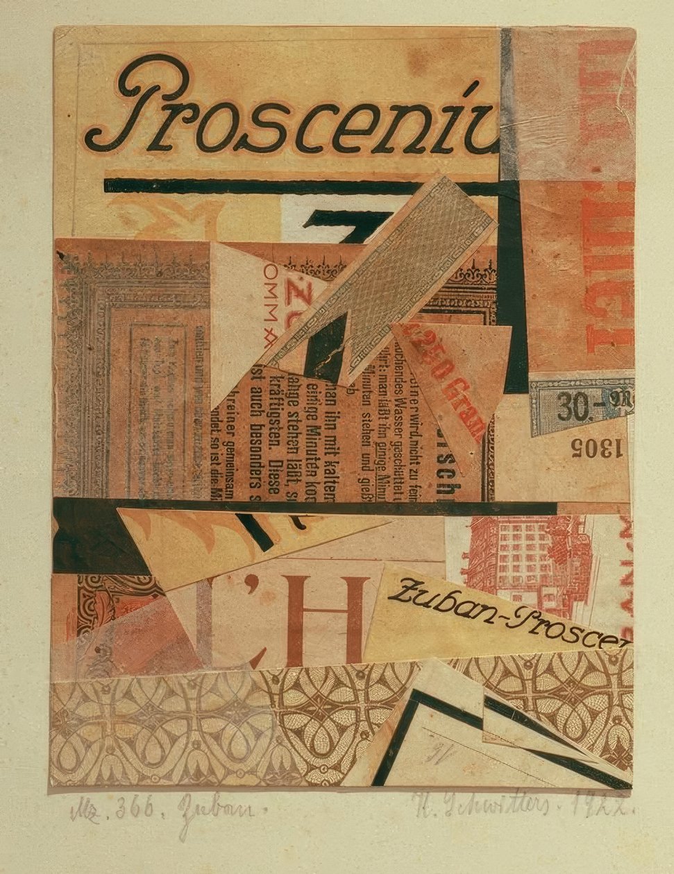 Zuban Merz 366 - Kurt Schwitters