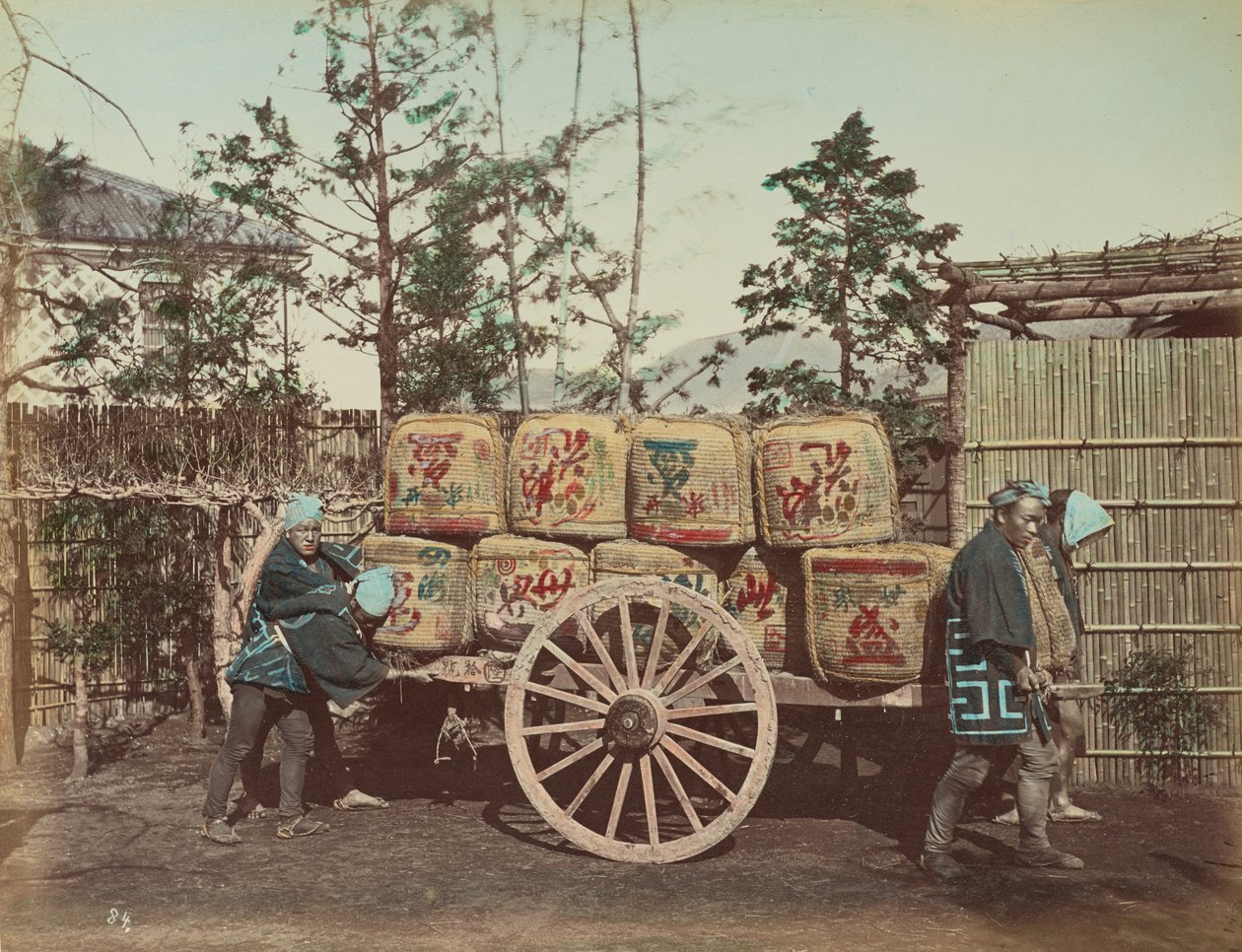 Chariot de fret - Kusakabe Kimbei