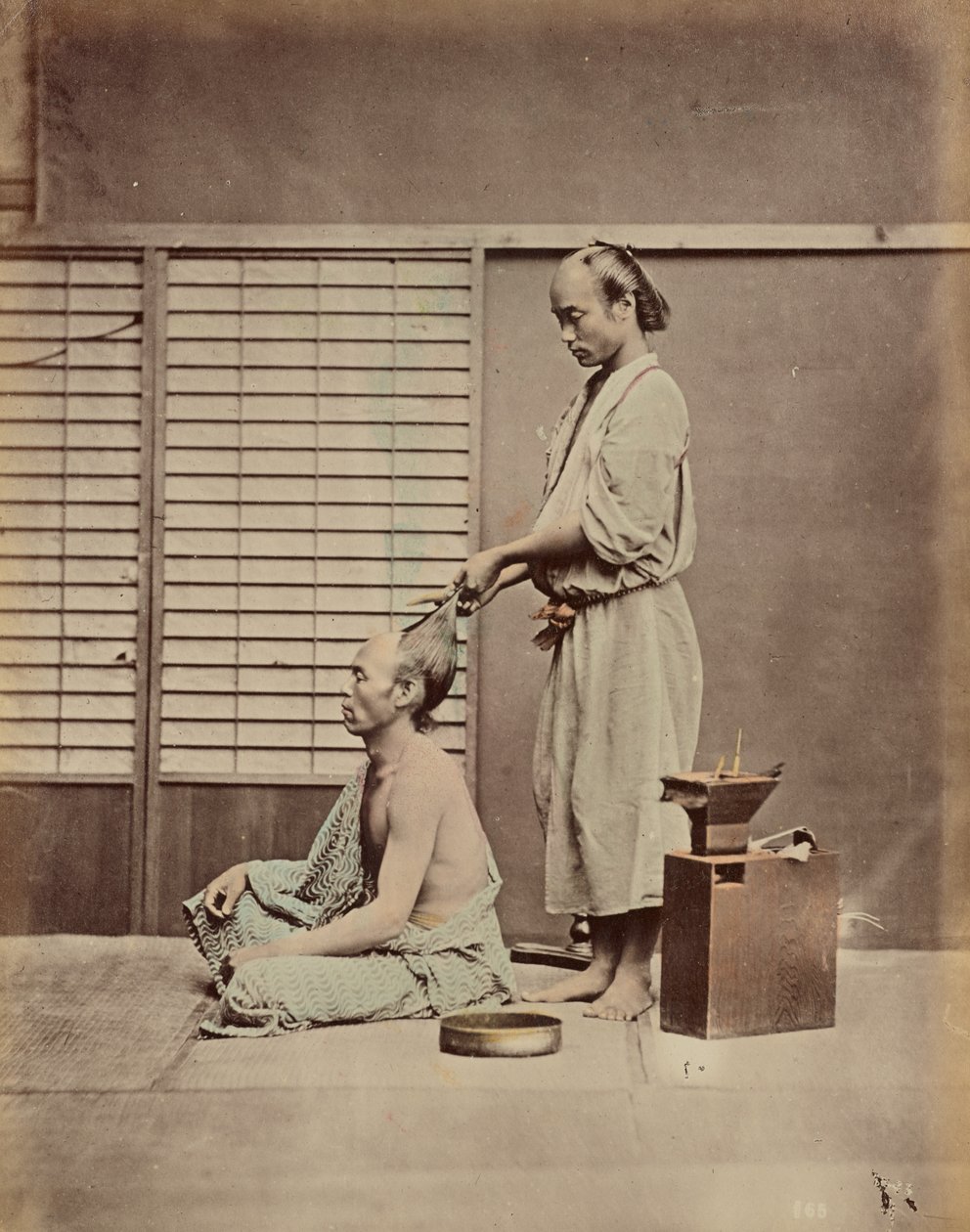 Coiffure à la japonaise - Kusakabe Kimbei
