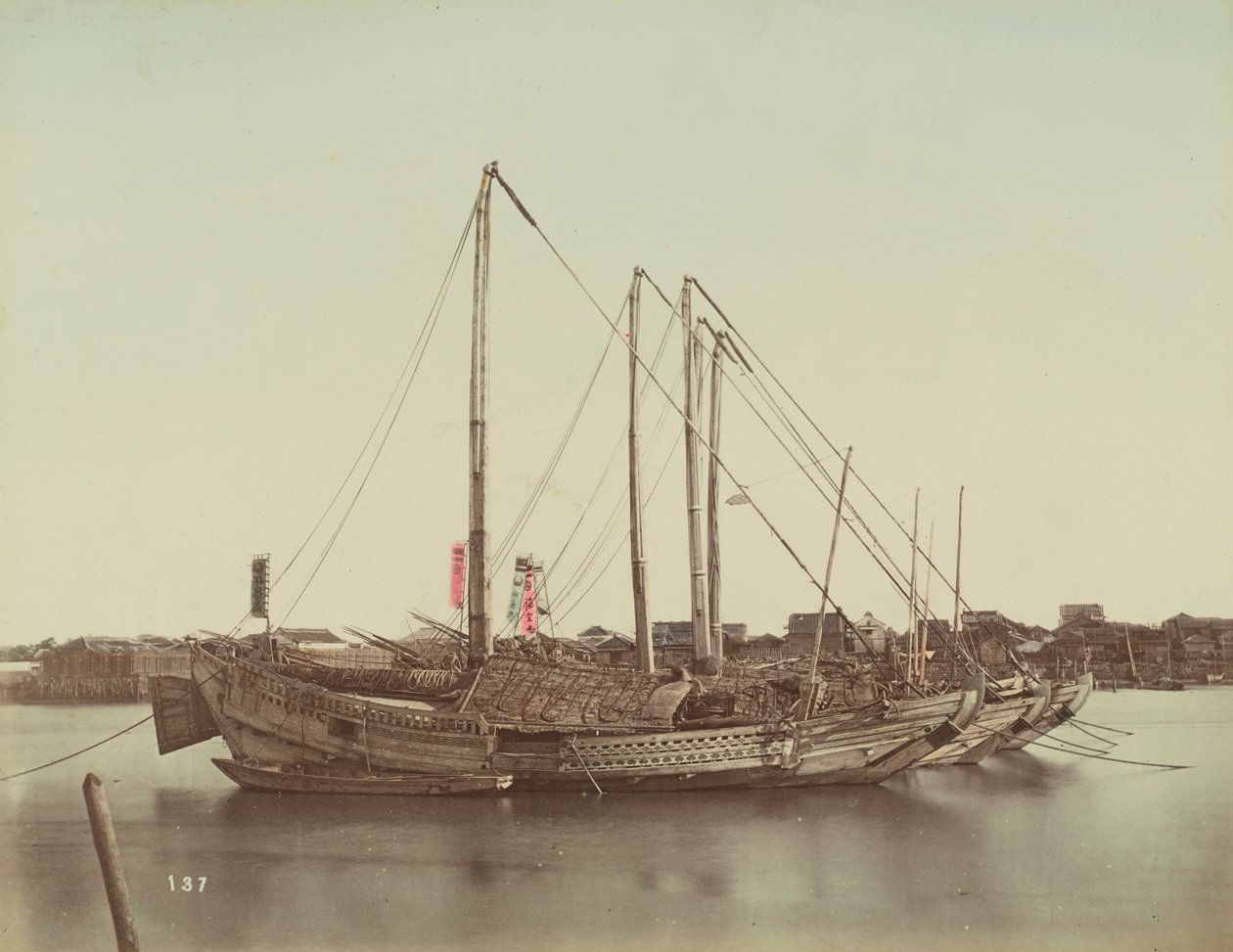 Jonques japonaises, c.1880 - Kusakabe Kimbei