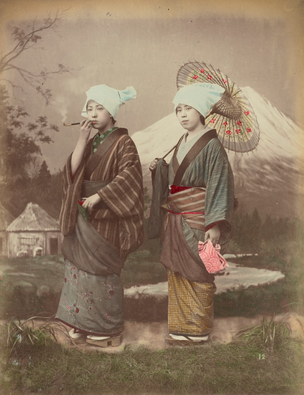 Voyageurs japonais, c.1880 - Kusakabe Kimbei