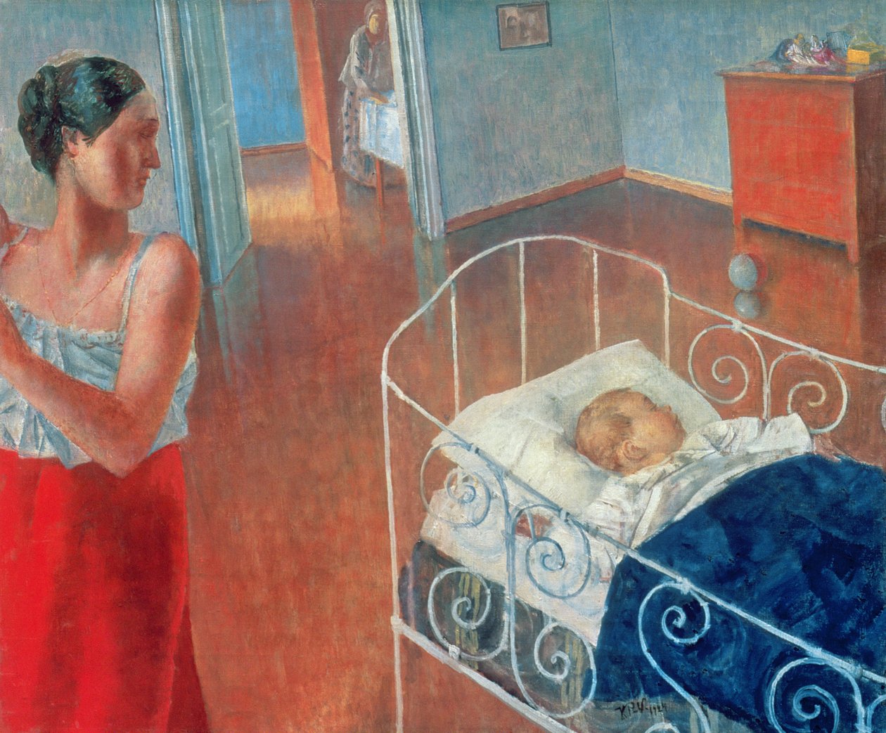 Enfant endormi, 1924 - Kuzma Sergeevich Petrov Vodkin