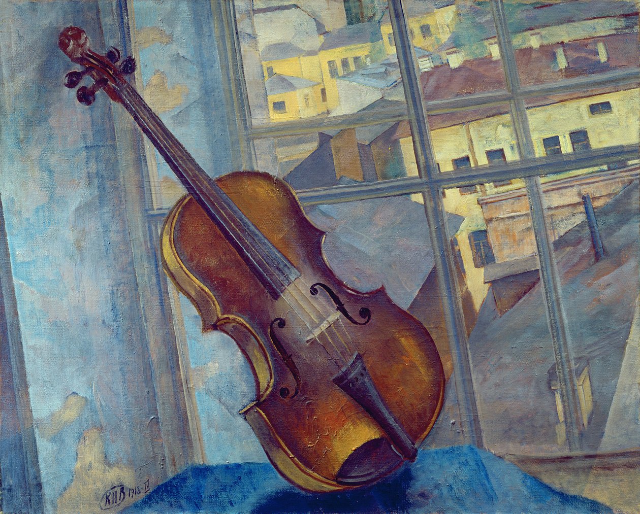 Violon, 1918 - Kuzma Sergeevich Petrov Vodkin