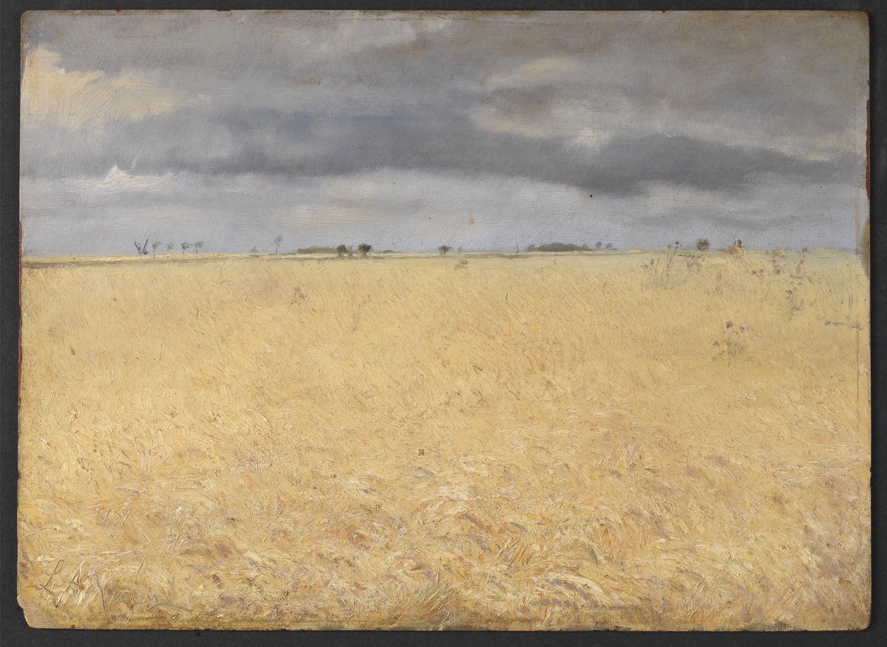 Un champ de seigle près du village de Ring - Laurits Andersen Ring